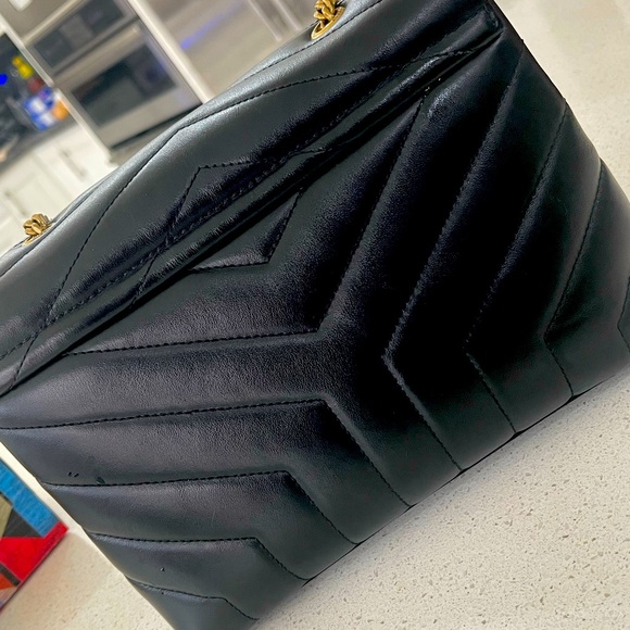 LOULOU SMALL CHAIN BAG IN MATELASSÉ "Y" LEATHER - Picture 4 of 6